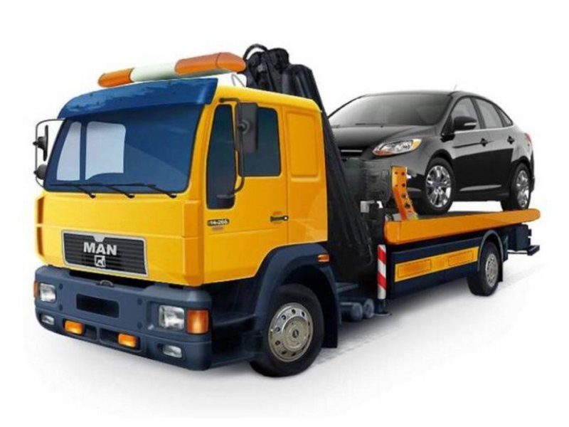 Погрузка автомобиля на эвакуатор